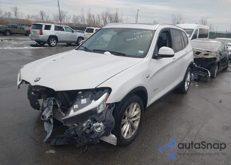 2017 BMW X3 xDrive28I z USA, uszkodzony, nr VIN 5UXWX9C33H0T23968